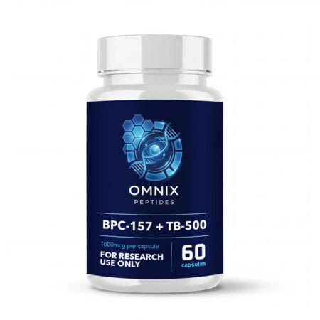 BPC-157 + TB-500 Blend Capsules 1000mcg 60ct by Omnix Peptides — research-grade capsules