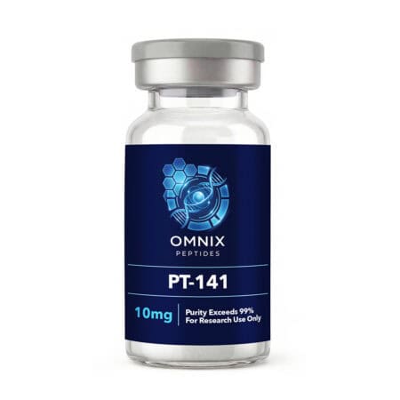 PT-141 Vial 10mg by Omnix Peptides — research-grade vial